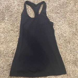Black lululemon tank top size 4